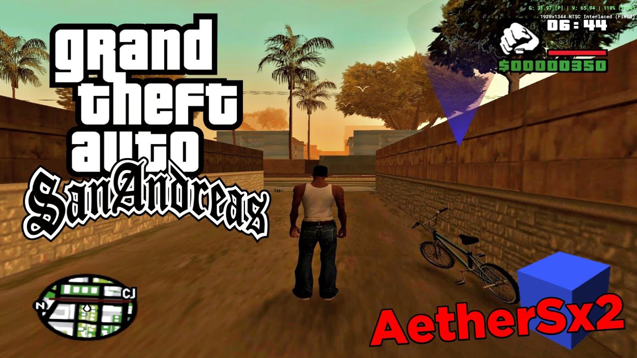 GTA San Andreas Gameplay on Aether Sx2 PS2 Emulator Android - YouTube