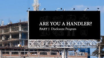 Disclosure Part I: Are You A Handler of Hazardous Materials?