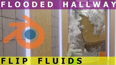 Flooded Hallway Flip Fluids - Blender3D
