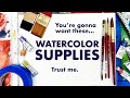 Watercolor Supplies That Will Make a Difference (it did for me!)