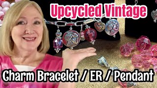 DIY Make UPCYCLED Jewelry Charm BRACELET Earrings PENDANT ❤️ Jewelry Making
