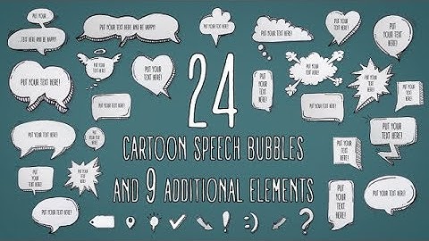 Speech Bubbles (After Effects template)