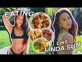 Eating like LINDA SUN for a Day! (protein pancakes, bing recipe, lots of peanut butter & more!)