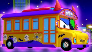 Halloween Wheels On The Bus  + More Kids Rhymes \& Songs