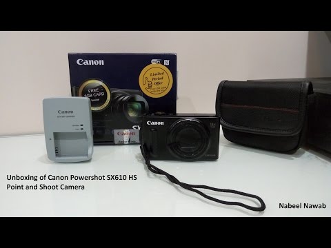 canon powershot sx610 hs unboxing and quick overview