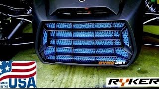 Can-Am Ryker custom grill and radiator protection installation