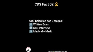 CDS Selection Stages in 15 Seconds. #shorts