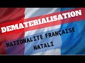 Dmatrialisation de la procdure de naturalisation franaise 2023  plateforme natali