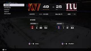 Giants S1W10 Yard Franchise