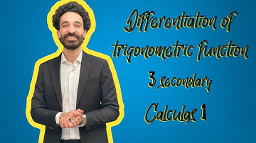 Differentiation of trigonometric function (3sec lec 1 (مستر محمد خضر