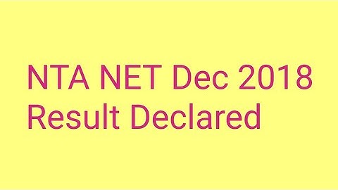 NTA NET Dec 2018 declared KVS LIBRARIAN I NTA NET LIBRARY I NVS LIBRARIAN I MPPSC Librarian