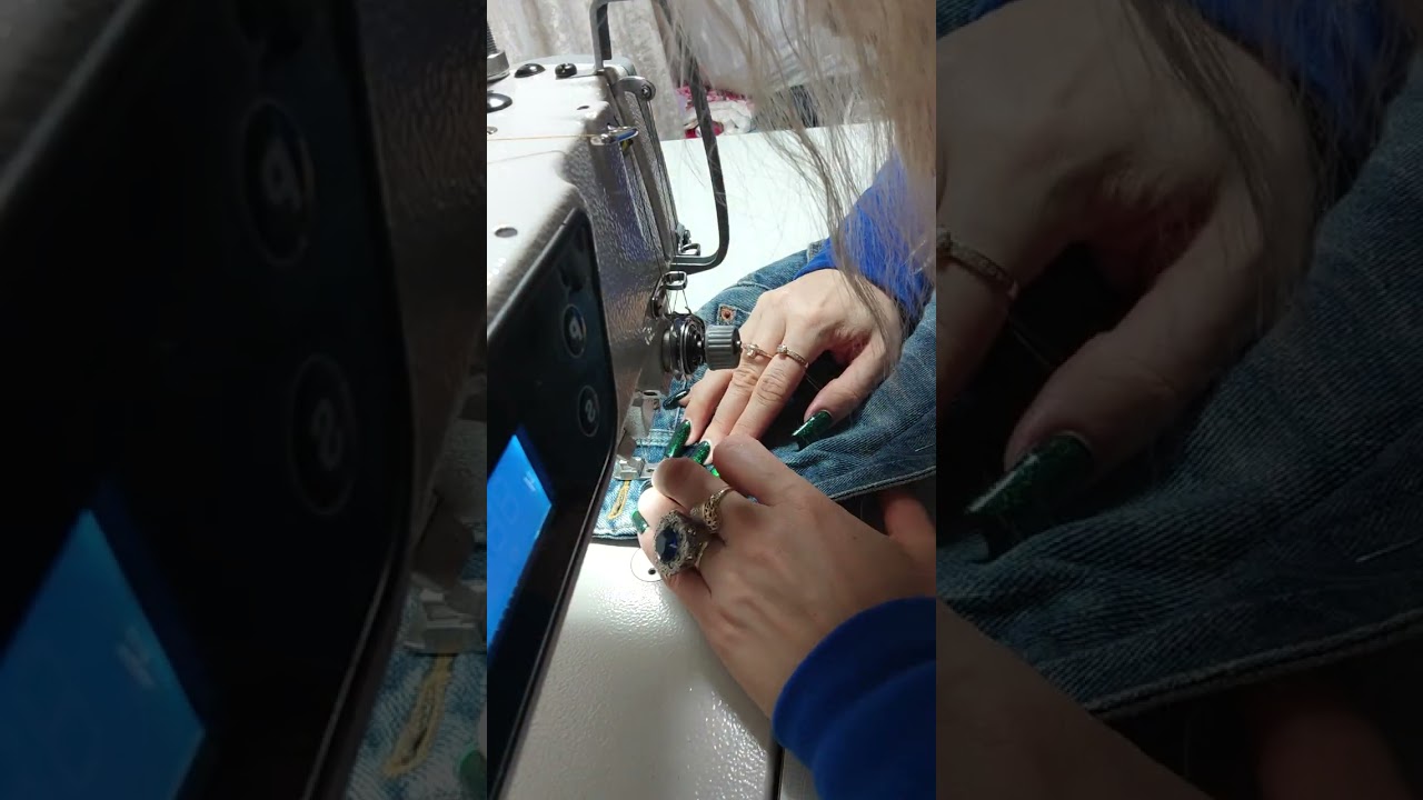 Как заменить змейку в джинсах в боковом шве 