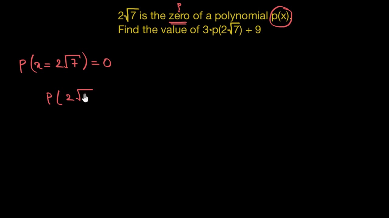 Zeros of a polynomial-intermediate (2/3) | Polynomials | Math | Khan Academy