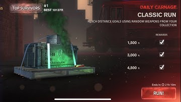 Into the Dead 2 - DAILY CARNAGE CLASSIC RUN - 10.137 ft