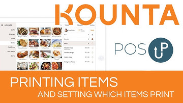 Kounta Setup - Item Printing