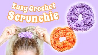 *EASY* Crochet Scrunchie Tutorial