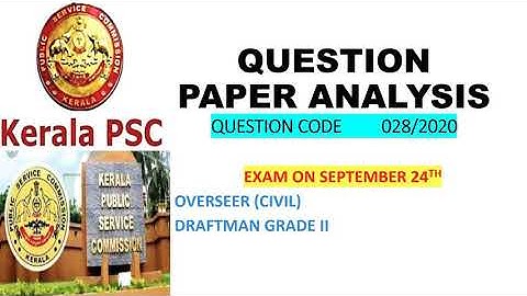 KERALA PSC 24/09/2020 Questions and Answers Part 1