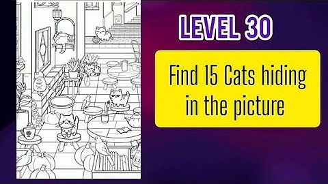 #annoying #puzzlegame #levell30 #Find 15 cats hiding in the picture  #video #gameplay #new #2025
