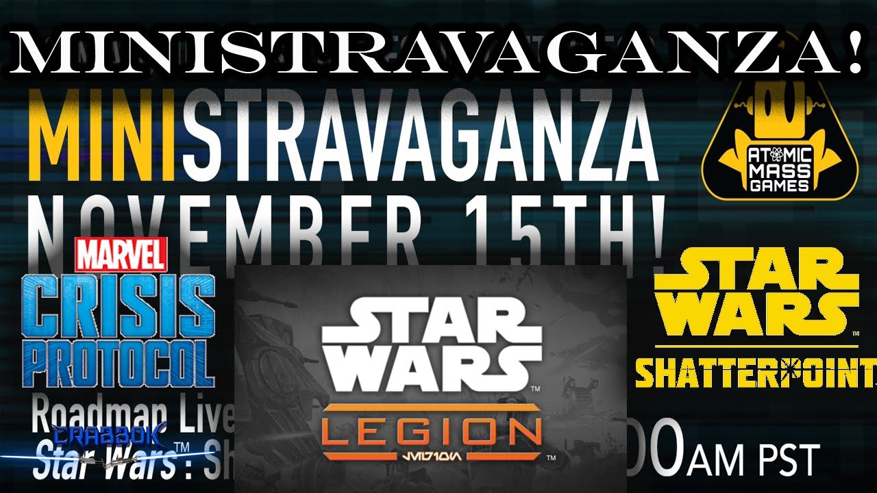 Watch Party!  Ministravaganza 2025 - AMG Roadmaps for Star Wars Legion, MCP, and Shatterpoint!