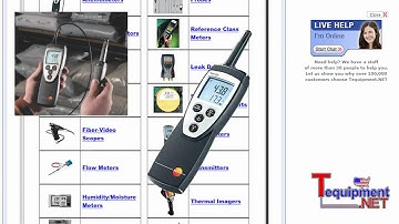 testo 605, 625, & 635 Hygrometers & ThermoHygrometers
