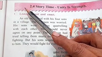 2.4 Story Time-Unity is Strength 2nd std English Balbharti( Unit 2) Maharashtra Board expl. In hindi