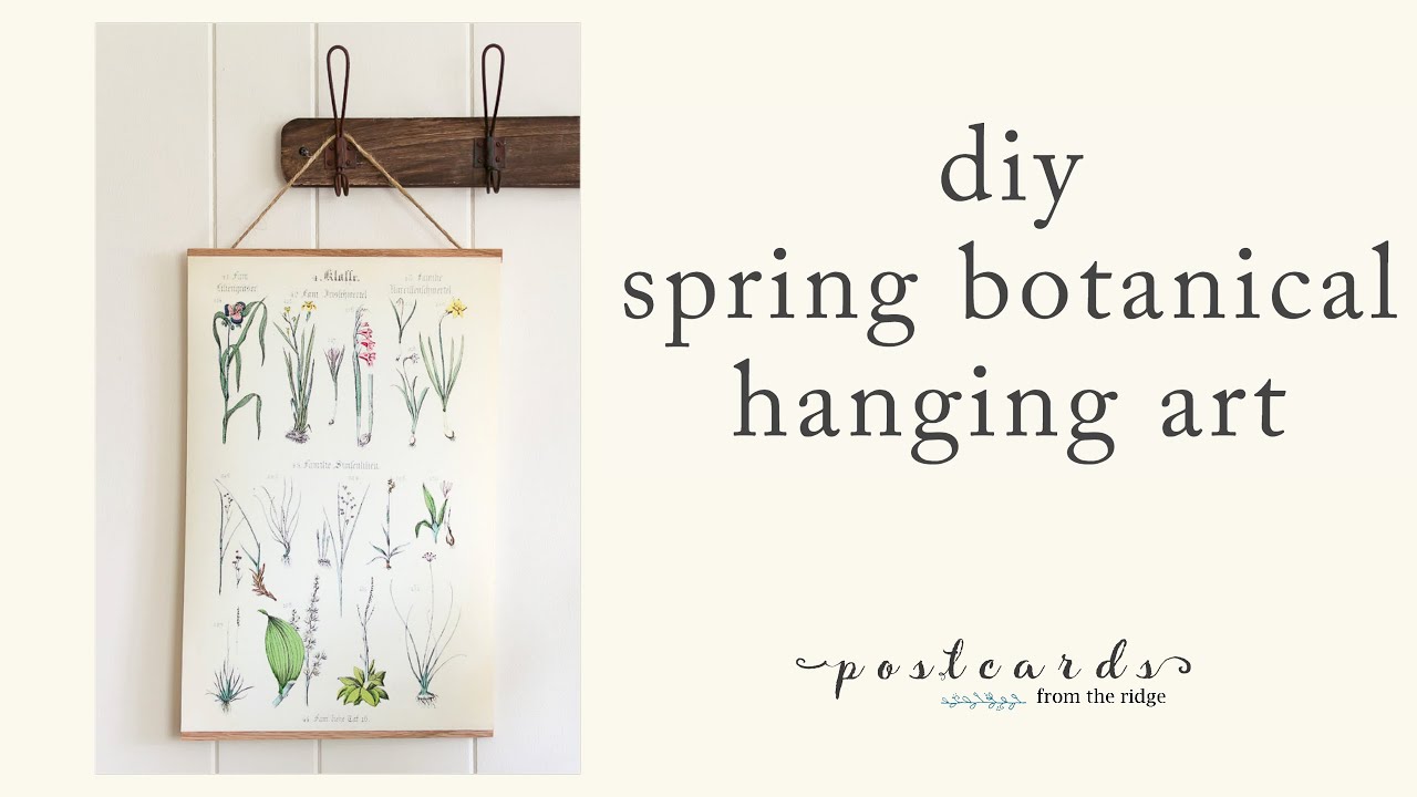 DIY Hanging Botanical Art Tutorial YouTube