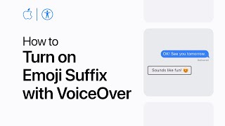 How to turn on Emoji Suffix with VoiceOver on iPhone, iPad, and iPod touch | Apple Support screenshot 3