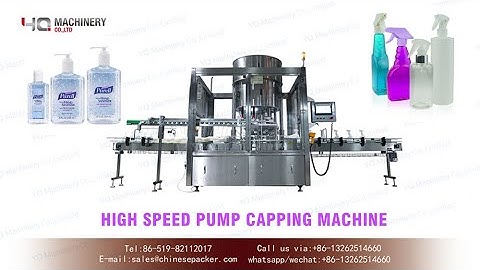 high speed capping machines for trigger bottle|120BPM dispenser pump capper