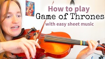 How to play Game of Thrones (Easy Version) | Beginners Song | Violin Tutorial (Close up)