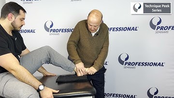 How to Mobilize a Restricted Talonavicular Joint  |  Technique Peek Series