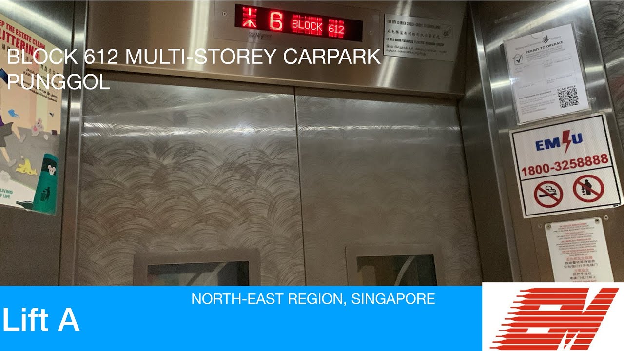HDB Block 612 (MSCP) Punggol || EM Elevator 🚘