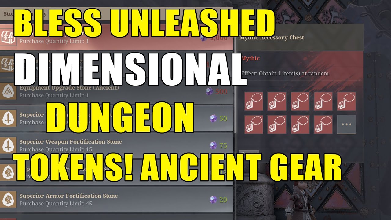 Dimensional Dungeons in Bless Unleashed