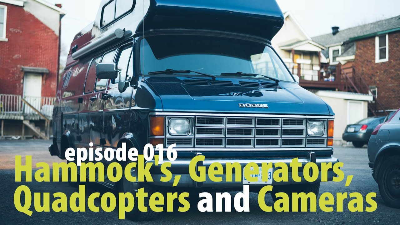 Episode 016 – Hammock’s, Generators, Quadcopters and Cameras