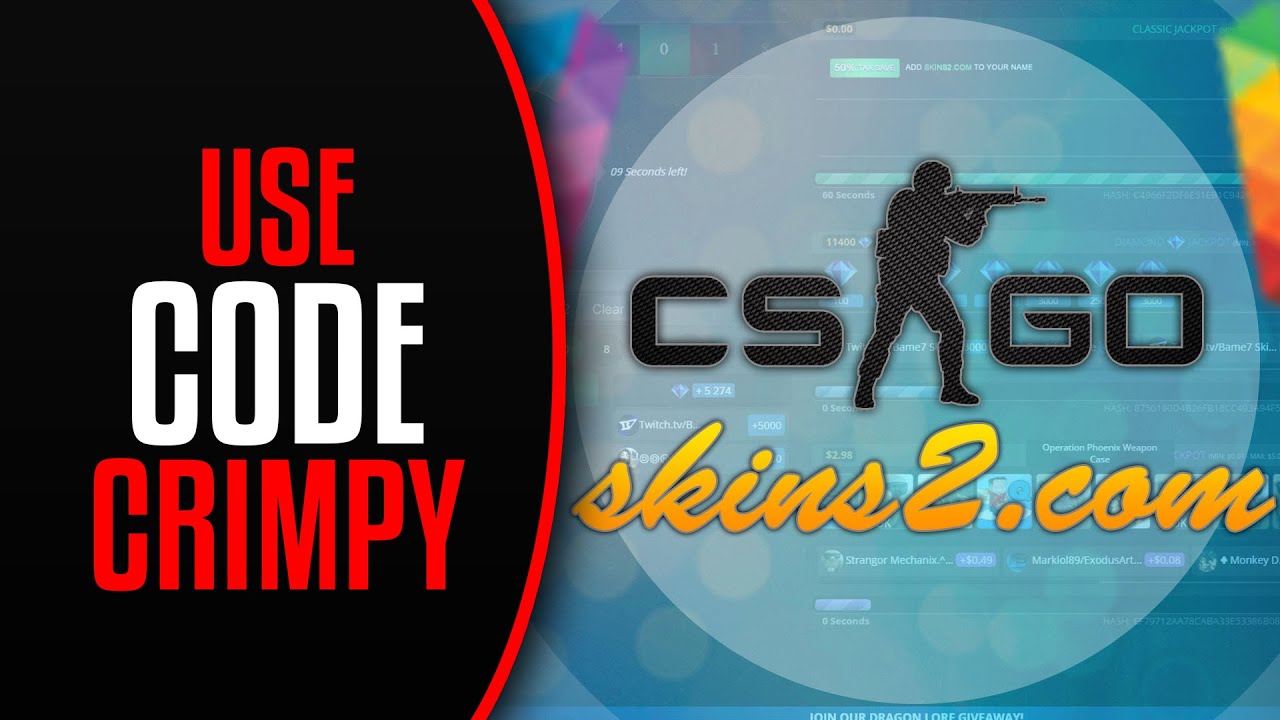 CS:GO Get Free Diamonds On Skins2.com Code: crimpy - YouTube