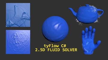 tyFlow C# 2.5D Fluid Solver