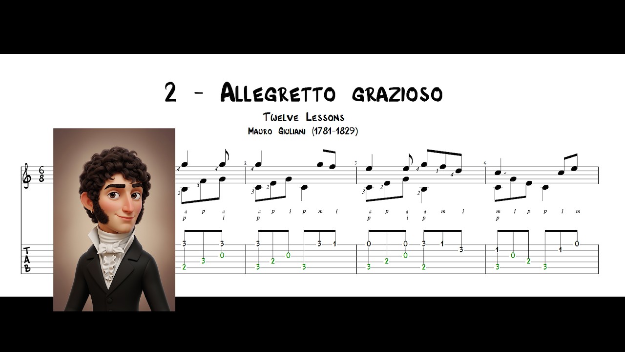 Mauro Giuliani - Opus 1 Part Four No 2 - Allegretto grazioso