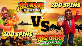 Big Bass Trophy Catch 200 Spins Vs Big Bass Raceday Repeat 200 Spins