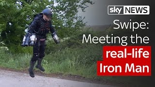 Watch inventor fly in self-made jet-powered suit