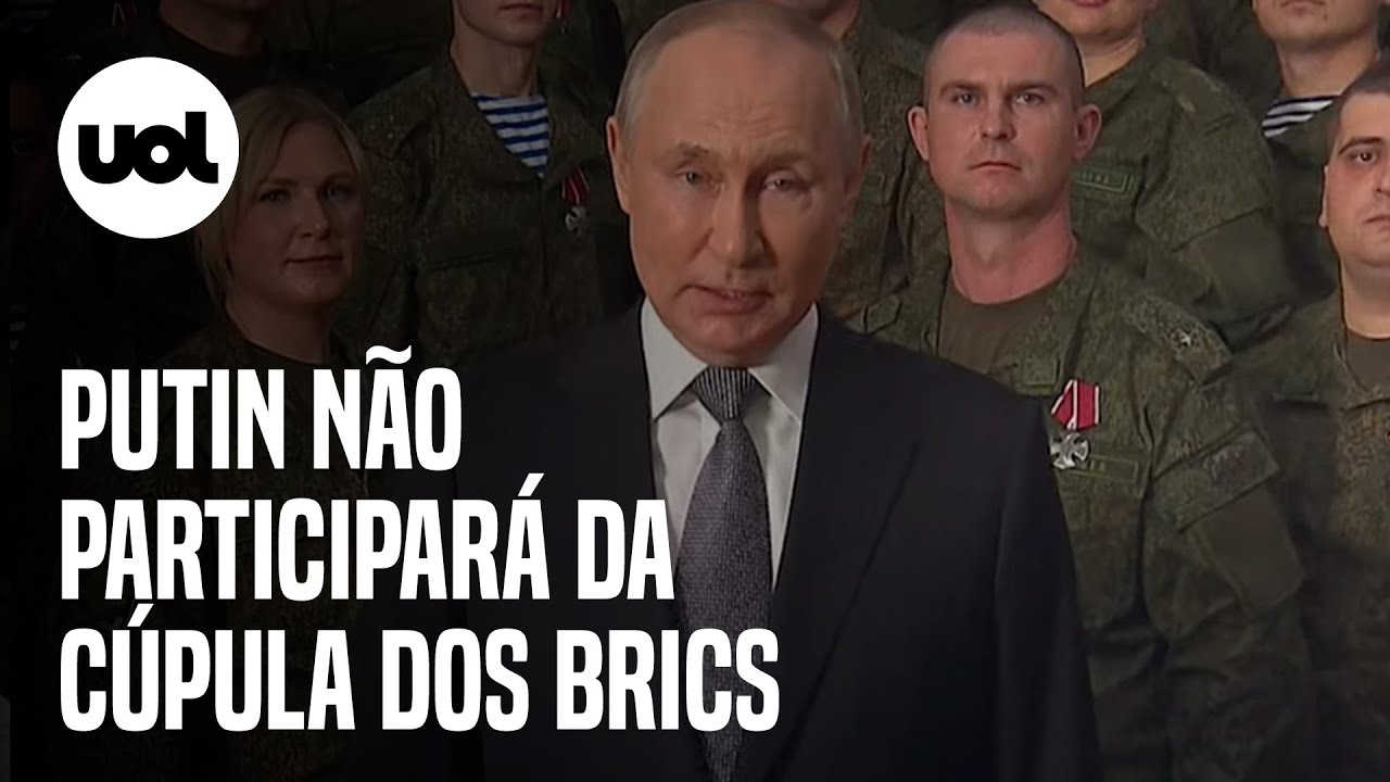 Putin não comparecerá à cúpula dos Brics na África do Sul, afirma