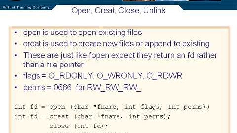 Open Create Close Unlink   03   Chapter 10