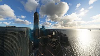 RTX3090 FPS Test: ULTRA + New York + Bleriot XI + Wind + Clouds in Microsoft Flight Simulator 2020