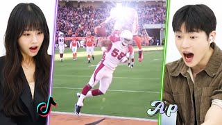 Shocking!😨 Reaction of Koreans watching the NFL for the first time｜asopo