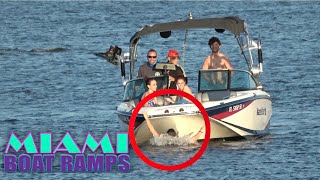 Man in the Water!!! | Miami Boat Ramps | Boynton Beach Ramp