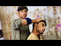 ASMR BARBER HEAD AND BODY MASSAGE | BARBER BACK MASSAGE ASMR | RELAXING HEAD BACK AND NECK CRACKING