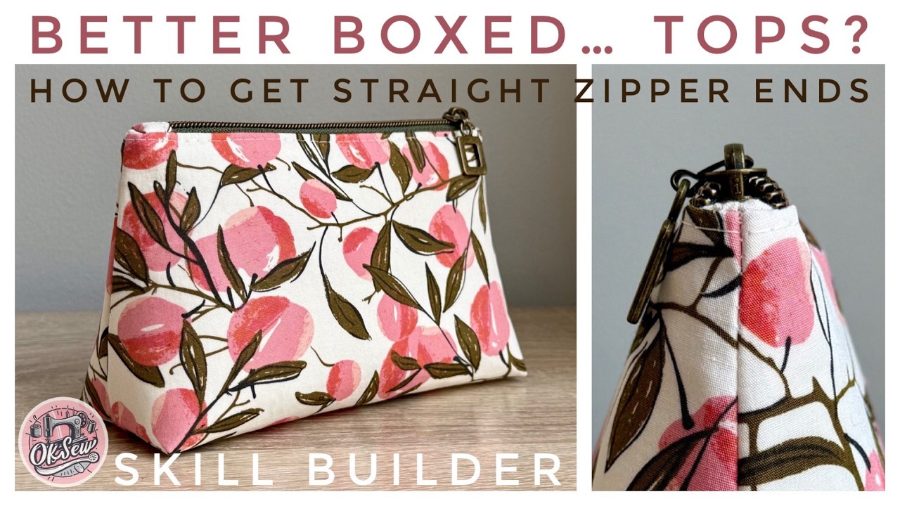 How to Get Zipper Ends That Are Actually Straight (No More Corner Dips!) - An OKSew Skill Builder