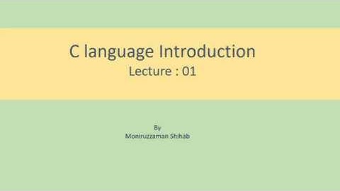 C language | Lecture 1 Bangla | CSE Knowledge