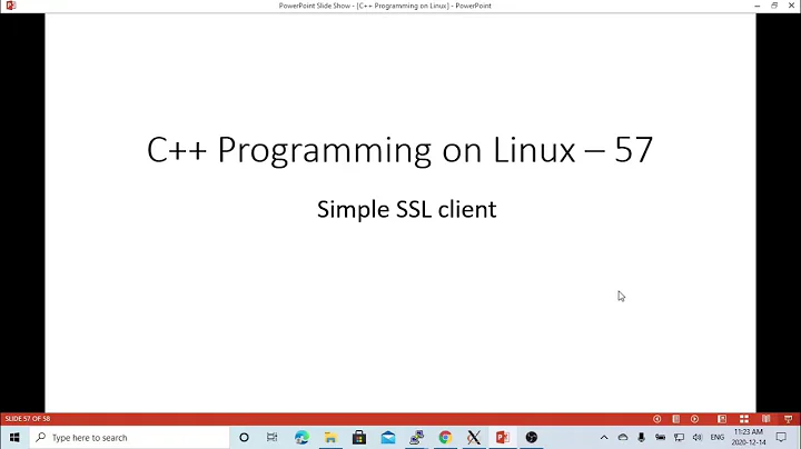 C++ Programming on Linux - Simple SSL Client