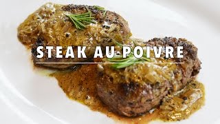 Class up your filet mignon by creating steak au poivre - it's easy,
rich, and delicious! click here for the full recipe:
http://www.kitchannette.com/sexy-ste...