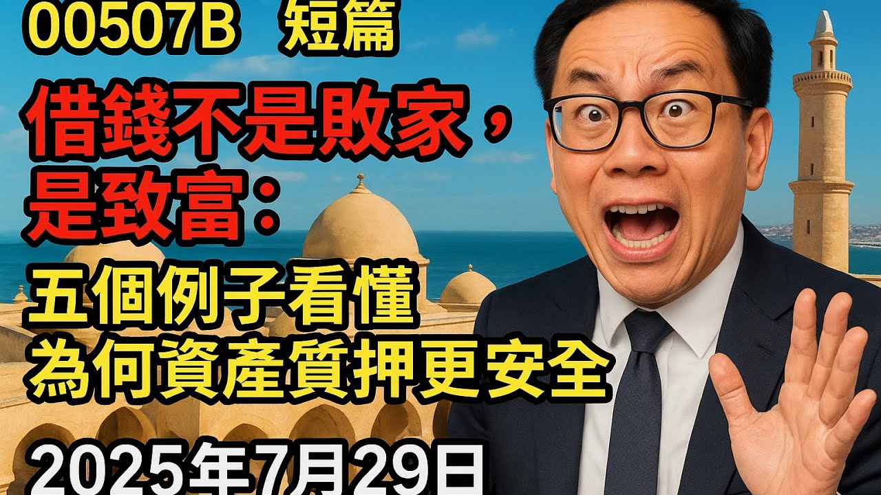 00507B 短篇【借錢不是敗家，是致富：五個例子看懂為何資產質押更安全】2025年7月29日 CLEC投資理財頻道