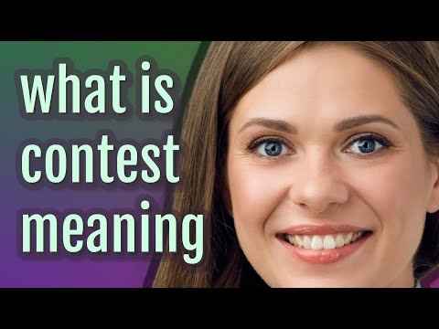 Contest | meaning of Contest - YouTube